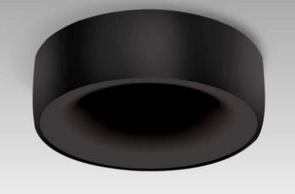 Eurofase Lighting ECO1R01RF1530MFRBK Small Aperture Trumpet Shaped Recessed Downlight With Black Mount Ring, CCT 3000K, Black Frosted Diffusers