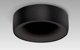 Eurofase Lighting ECO1R01RF1530MFRWH Small Aperture Trumpet Shaped Recessed Downlight With White Mount Ring, CCT 3000K, Black Frosted Diffusers