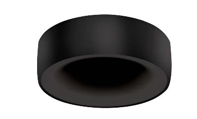 Eurofase Lighting ECO1R01RF1530NCLWH Small Aperture Trumpet Shaped Recessed Downlight With White Mount Ring, CCT 3000K, Black Clear Diffusers