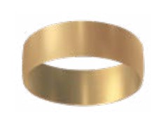 Eurofase Lighting ECO1R01RF1530WCLBS Small Aperture Trumpet Shaped Recessed Downlight With Brass Mount Ring, CCT 3000K, Black Clear Diffusers