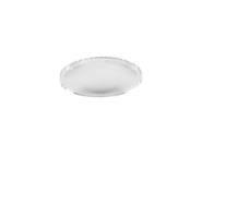Eurofase Lighting ECO1R02RF1030NFRWH Small Aperture Round Trumpet Shaped Recessed Fixed Downlight With White Surface Mount Ring, Wattage 10W, CCT 3000K, Beam Angle Narrow 15°, Frosted Diffuser, White Finish