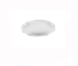 Eurofase Lighting ECO1RT02RF1035FFR Small Aperture Round Trumpet Shaped Recessed Round Trim Downlight, Wattage 10W, CCT 3500K, Beam Angle Wide Flood 50°, Frosted Diffuser, White Finish