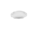 Eurofase Lighting ECO1RTL02RF1040FFR Small Aperture Round Trumpet Shaped Recessed Round Trimless Downlight, Wattage 10W, CCT 4000K, Beam Angle Wide Flood 50°, Frosted Diffuser, White Finish