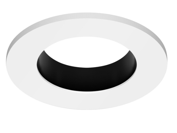 CSL Lighting ED1-RSTBW ECO 1in Round Downlight Trim, Black / White Finish
