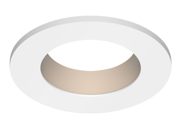 CSL Lighting ED1-RSTCW ECO 1in Round Downlight Trim, Champagne / White Finish