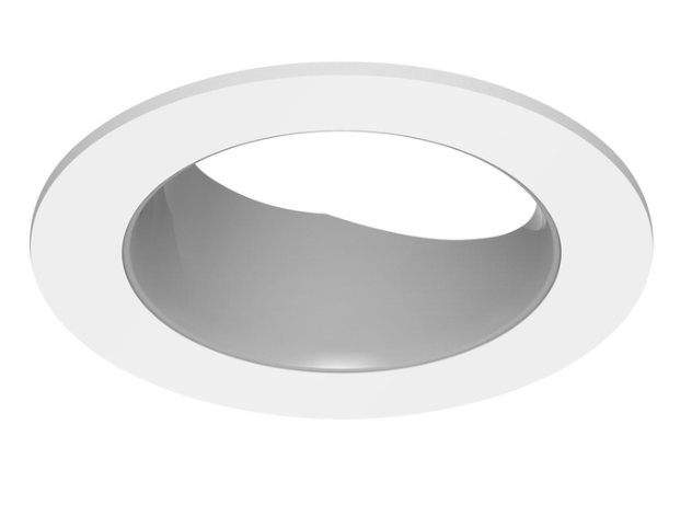 CSL Lighting ED3-RASTSW ECO 3in Round Adjustable Trim, Silver / White Finish