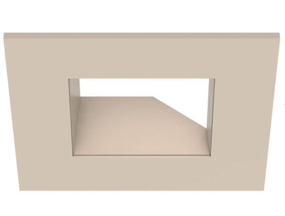 CSL Lighting ED3-SASTCN ECO 3in Square Adjustable Trim, Champagne Finish