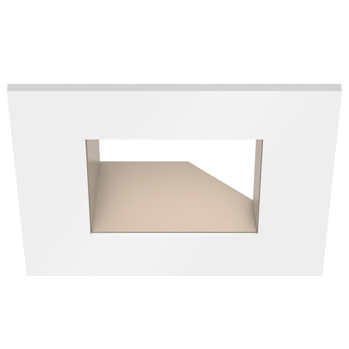 CSL Lighting ED3-SASTCW ECO 3in Square Adjustable Trim, White / Champagne Finish