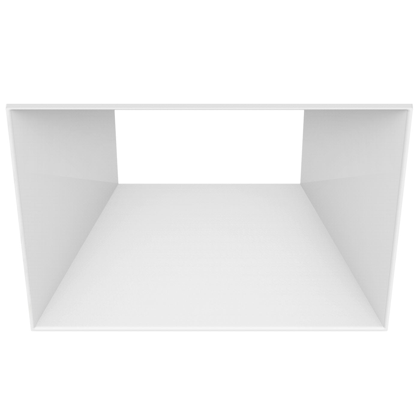 CSL Lighting ED5-KSFSTWT ECO 5in Square Fixed Flangeless Downlight Trim, White Finish