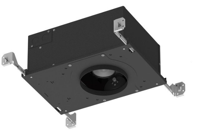 CSL Lighting ED5LAIC-359050-16S2 ECO 5inch Adjustable IC Air-Tight New Construction Housing, Lamp Color 3500K, Wattage 16W, Beam Angle 50°, Black Finish