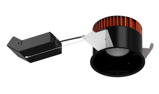 CSL Lighting ED5LRIC-359050-16S2 ECO 5in Fixed Remodel IC Housing, Wattage 16W, Color Temperature 3500K, Beam Angle, 50°, Black Finish