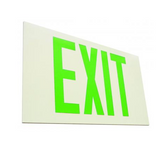 Elco Lighting EE80S Self Illuminating Green Letters Exit Sign