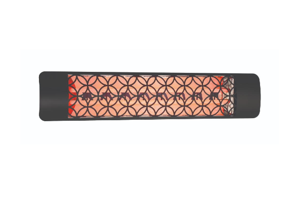 Eurofase Lighting EF50480B2 EF50 Series 9 X 8 inch Black Electric Patio Heater in Clover