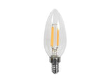 MaxLite EF5B10D930/JA81 5W Enclosed Filament B10 Candle Lamp, Dimmable, 90CRI, Lumens 300 lm, CCT 3000K, JA8 Gen