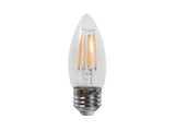 MaxLite EF5BA10D930/JA8 5W Enclosed Filament BA10 Candle Lamp, Dimmable, 90CRI, CCT 3000K, JA8 Gen 1