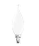 MaxLite EFF3.5BA1027C/3P/WS 3.5 Watt Enclosed Frost Filament Light Bulb B10 Dim 2700K 3 Pack Wingstack Flame Tip