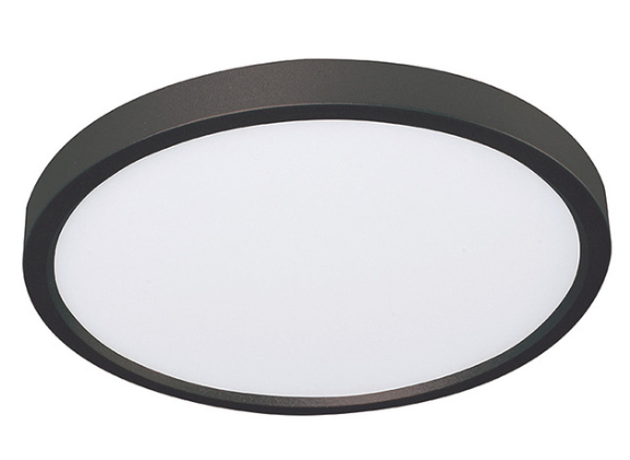 AFX Lighting EGRF08LAJD5BK 8" Edge Ceiling Light, Voltage 120V, Wattage 15W, Multi-Color Temperature, 1000 Lumens, Black Finish
