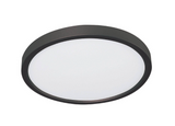 AFX Lighting EGRF12LAJD1BK Edge 12 Inch LED CCT Flush Mount In Black With White Acrylic Diffuser