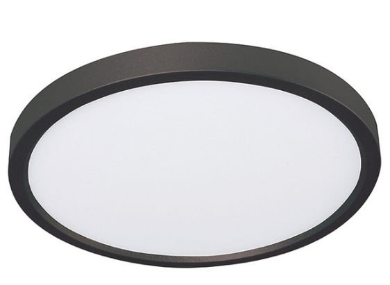 AFX Lighting EGRF12LAJD5BK 12" Edge Ceiling Light, Voltage 120V, Wattage 22W, Multi-Color Temperature, 1320 Lumens, Black Finish