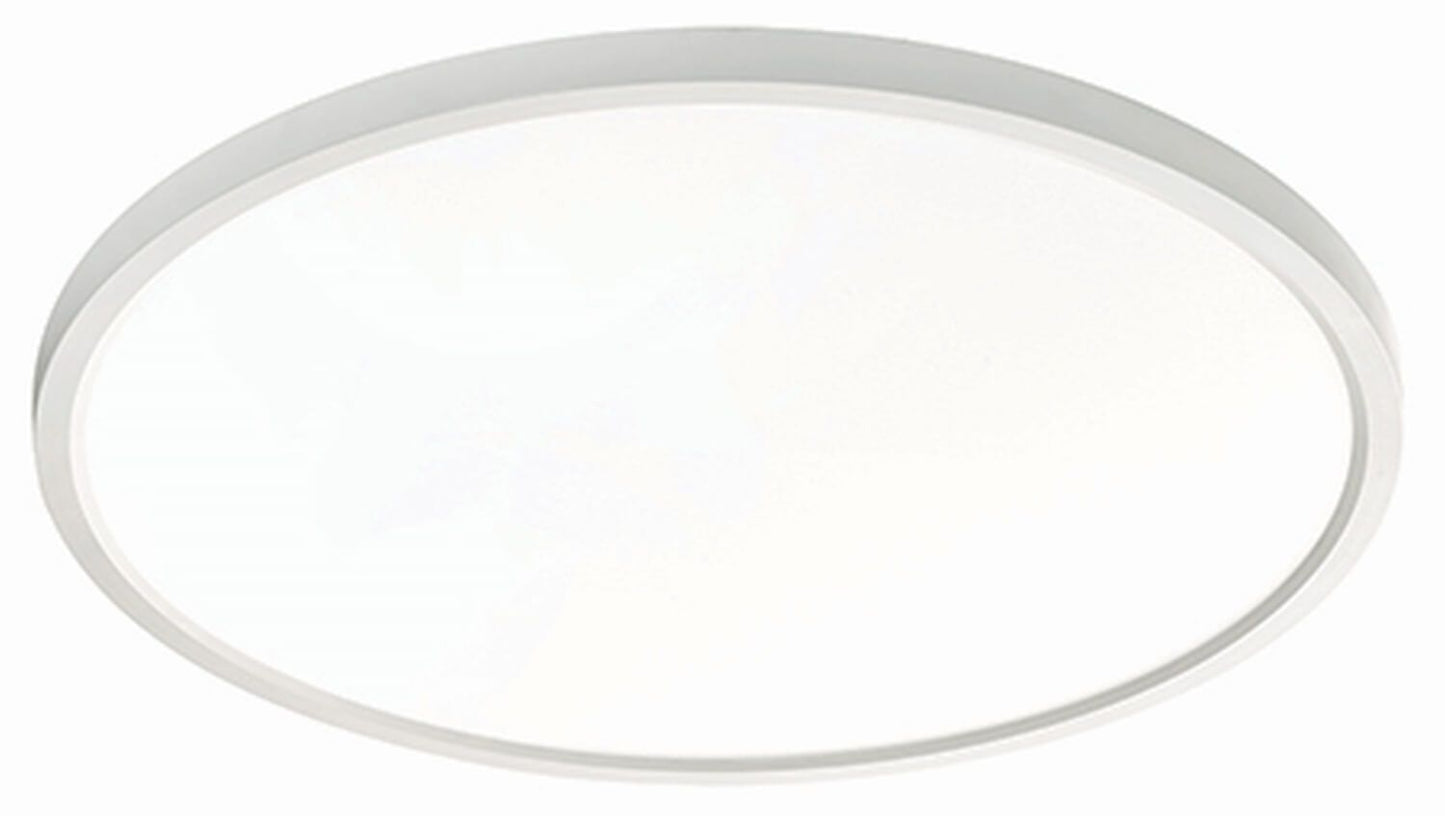 AFX Lighting EGRF1625LAJD1WH Edge 16 Inch LED CCT Flush Mount In White With White Acrylic Diffuser