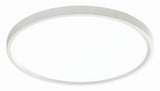 AFX Lighting EGRF2440LAJD1WH Edge 24 Inch LED CCT Flush Mount In White With White Acrylic Diffuser