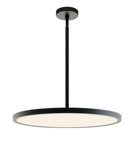 AFX Lighting EGRP24LAJD2BK Edge 1 Light 23.68 inch Black Pendant Ceiling Light