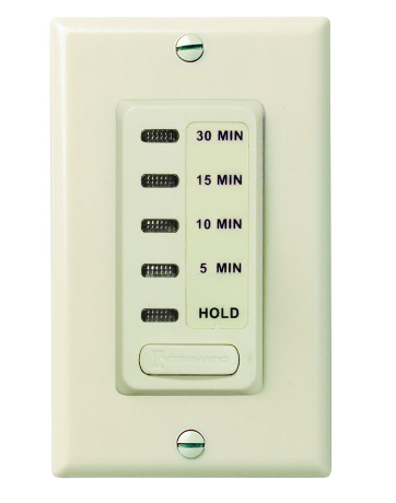 Intermatic EI200LA Electronic Countdown Timer, 120 VAC, 60 Hz, Preset Times 5,10,15,30 Minute, With Hold, Light Almond Finish