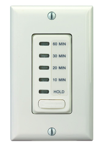 Intermatic EI210LA Electronic Countdown Timer, 120 VAC, 60 Hz, Preset Times 10,20,30,60 Minute, With Hold, Light Almond