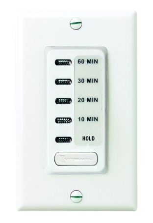 Intermatic EI210W Electronic Countdown Timer, 120 VAC, 60 Hz, Preset Times 10,20,30,60 Minute, With Hold, White