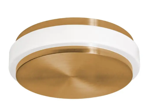 AFX Lighting EISF10LAJUDLB Eris 10" LED Flush Mount, Wattage 21W, Multi-Color Temperature, Voltage 120-277V, Light Antique Brass