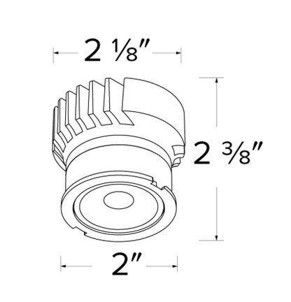 Elco Lighting EKCL2130D Canless Koto™ LED Module, Color Temperature 3000K, Beam Angle 38° Lumens Up to 950 lm