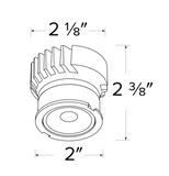 Elco Lighting EKCL2130D Canless Koto™ LED Module, Color Temperature 3000K, Beam Angle 38°, Lumens Up to 950 lm