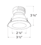 Elco Lighting EKCL2818W Pex™ 2" Round Deep Reflector, All White Finish