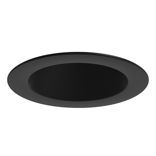 Elco Lighting EKCL2863BB 2″ Pex™ Canless Round Micro Flange Reflector – All-Black, Wet Rated, Twist-On Design for Ceilings Up to 1.25″
