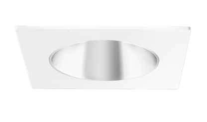 Elco Lighting EKCL3318C Pex™ 3" Square Deep Reflector, Chrome with White Trim