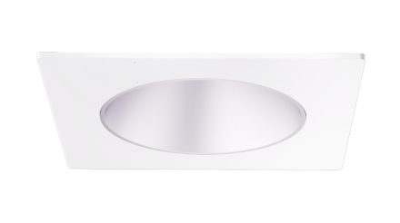 Elco Lighting EKCL3318H Pex™ 3" Square Deep Reflector, Haze with White Trim