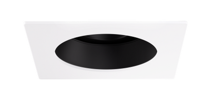 Elco Lighting EKCL3329B Pex™ 3" Square Adjustable Gimbal, Black with White Trim