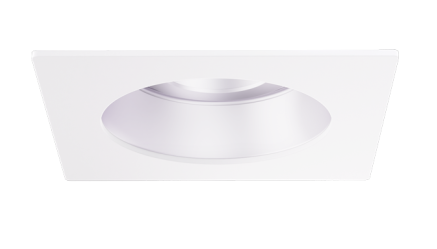 Elco Lighting EKCL3329H Pex™ 3" Square Adjustable Gimbal, Haze with White Trim