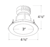 Elco Lighting EKCL3618W Pex™ 3" Round Deep Reflector, All White