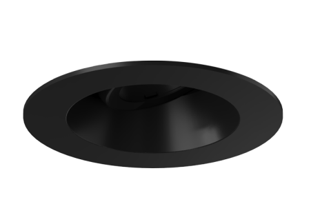 Elco Lighting EKCL3653BB Pex™ 3" Canless Round Regressed Eyeball, All Black
