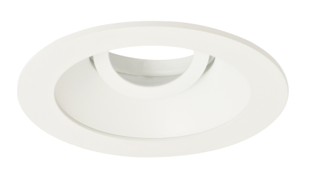 Elco Lighting EKCL4111W Pex™ 4" Round Adjustable Reflector with Clear Glass Lens, All White
