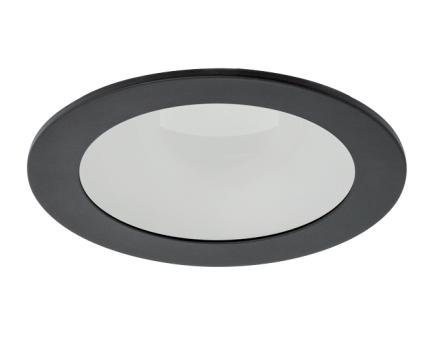 Elco Lighting EKCL4112BB Pex™ 4" Round Adjustable Reflector with Frosted Lens, All Black