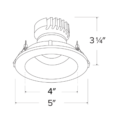 Elco Lighting EKCL4112BZ Pex™ 4" Round Adjustable Reflector with Frosted Lens, All Bronze