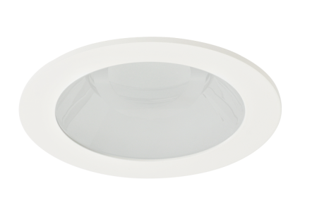 Elco Lighting EKCL4112C Pex™ 4" Round Adjustable Reflector with Frosted Lens, Chrome with White Trim