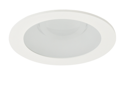 Elco Lighting EKCL4112H Pex™ 4" Round Adjustable Reflector with Frosted Lens, Haze with White Trim