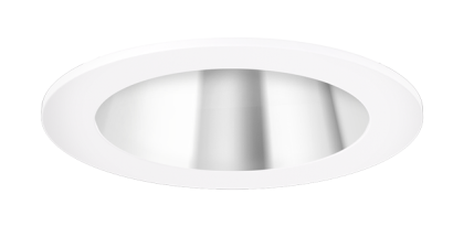 Elco Lighting EKCL4118C Pex™ 4" Round Deep Reflector, Chrome with White Trim