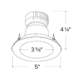 Elco Lighting EKCL4118W Pex™ 4" Round Deep Reflector, All White Finish