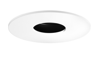 Elco Lighting EKCL4127B Pex™ 4" Round Adjustable Pinhole, Black with White Trim