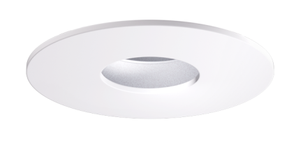 Elco Lighting EKCL4127H Pex™ 4" Round Adjustable Pinhole, Haze with White Trim