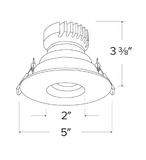 Elco Lighting EKCL4127W Pex™ 4" Round Adjustable Pinhole, All White